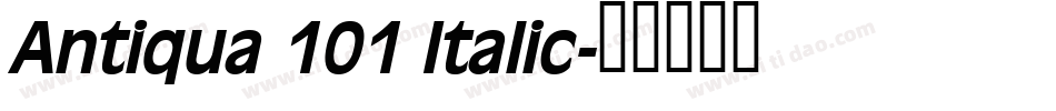 Antiqua 101 Italic字体转换